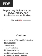 Regulatory Guidance On Bioavailability and Bioequivalence Studies