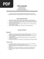 Patricia Cronkwright Two Page Resume