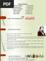 Supply Chain at Coca Cola Pakistan