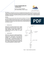 Case Histories On The Use of Helical Piles For Retrofitting and New Construction