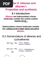 Chapter 8 Alkenes and Alkynes I