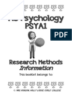 Research Methods Information Booklet