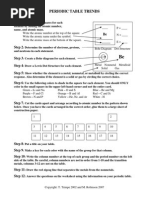 Periodic Table Trends Project