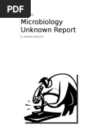 Microbilology - Unknown Lab Report