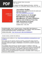 747 - Pres01-Minggu - 04public Relations in Strategic Management and Strategic Management of Public Relations - Theory and Evidence From The IABC Excellence Project PDF