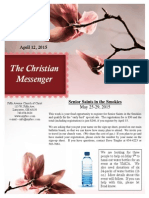 The Christian Messenger: April 12, 2015