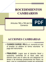 Acciones Cambiarias. Caducidad. Prescripcion