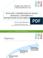 Deteccion de Errores Sistemáticos y Aleatorios
