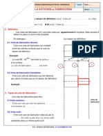 Cotation de Fabrication