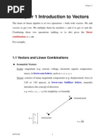 Chapter 1 Introduciton To Vectors