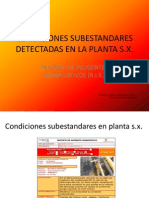 Condiciones Subestandar Detectadas en La Planta S