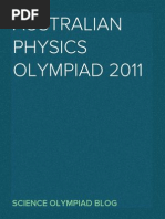 Australian Physics Olympiad 2011