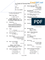 SAT II Physics Formula Sheet