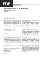 Weld Formation Control For Arc Welding Robot: Original Article