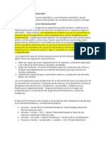 La Fermentación y Tipos de Fermentación.