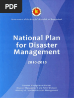 Policy - National Plan On Disaster Management (NPDM)