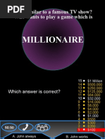 Who Wants To Be A Millionaire - Grammar Review