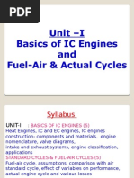 UNIT I: Basic of I C Engine