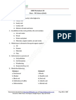 CBSE Worksheet-28 Class - VII Science (Soil)