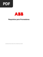 ABB Requisitos para Proveedores