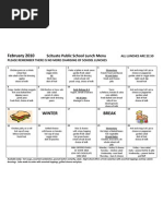 School Lunch February