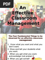 An Effective Classroom Management