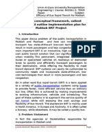 Propose Conceptual Framework, Salient Features and Outline Implementation Plan For Makkah BRT Project