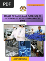 Malaysia PRP Pharmaceutical Industry Logbook