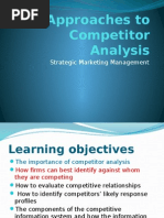 Approaches To Competitor Analysis