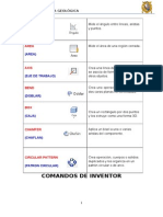 Comandos en Inventor