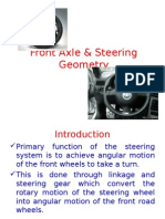 Front Axle - Steering Geometry