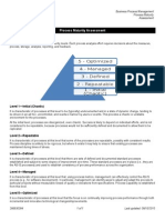 Process Maturity Assessment