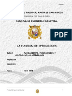 Administracion de Operaciones - Funcion de Las Operaciones