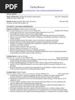 Hoover Resume