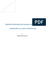 Maslaha Al Mursalah The Sources and Benefits As A Source For Islamic Law-Libre