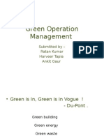 Green Operation Management