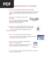 Aplicaciones de Google y Sus Funciones