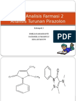 Analisis Turunan Pirazolon