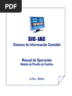 Sist. Contable SIc JAC Manual Planilla de Sueldos 