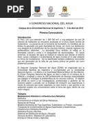 II CONGRESO NACIONAL DEL AGUA - 1ra Convocatoria