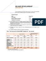 Fees and Scholarship