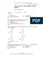 Chapter 12: Reactions of Arenes - Electrophilic Aromatic Substitution