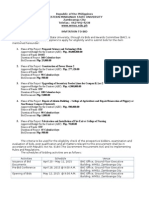 Republic of The Philippines Western Mindanao State University Zamboanga City Telefax.: 062-992-4238 WWW - Wmsu.edu - PH Invitation To Bid