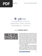 El Gótico. La Arquitectura de Las Catedrales Como Síntesis Tecnológica y Cultural