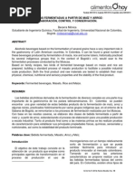 Bebidas Fermentadas A Partir de Maíz y Arroz: Elaboración, Control y Conservación.