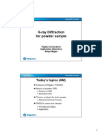 X-Ray Diffraction For Powder Samples