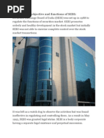 The Purpose, Objective and Functions of SEBI