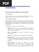 Requisitos Asociacion