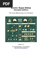 User Manual - Bionic Supa Delay 1 0