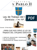 Ley de Trabajo Del Cirujano Dentista